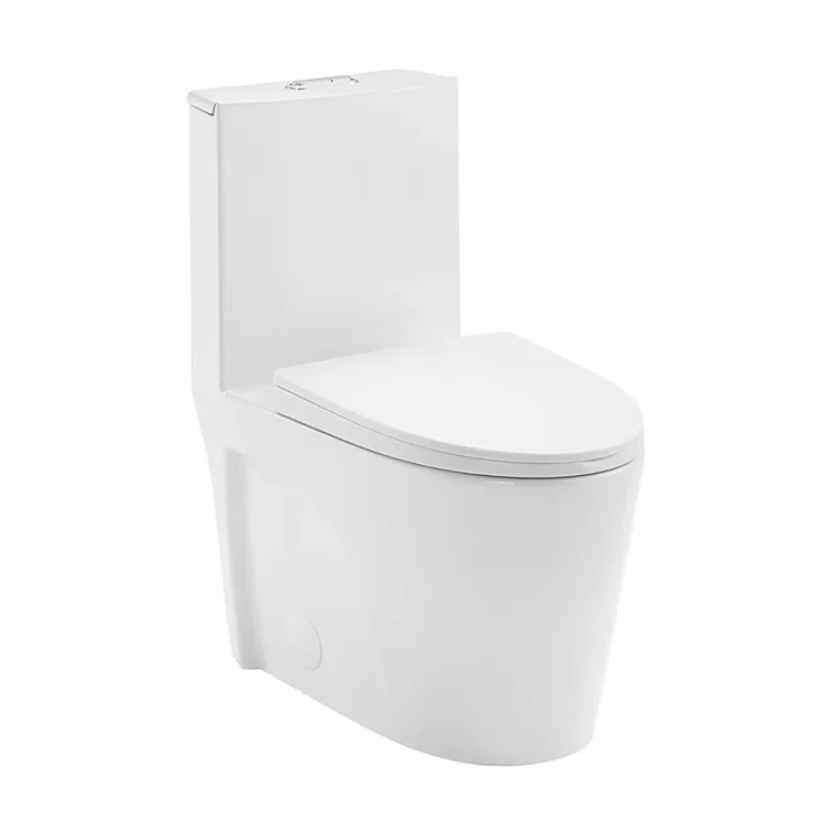 DeerValley Bath ACE One-Piece Elongated Toilet, 1.1/1.6 GPF Dual-Flush Toilet