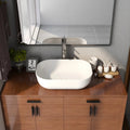 DeerValley Bath DeerValley DV-1V432 Prism White Ceramic Rectangular Vessel Bathroom Sink Vessel sink