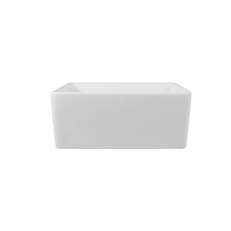 DeerValley Bath DeerValley DV-1K501 Perch Fireclay 24" L x 18" W Farmhouse Kitchen Sink Kitchen Sink