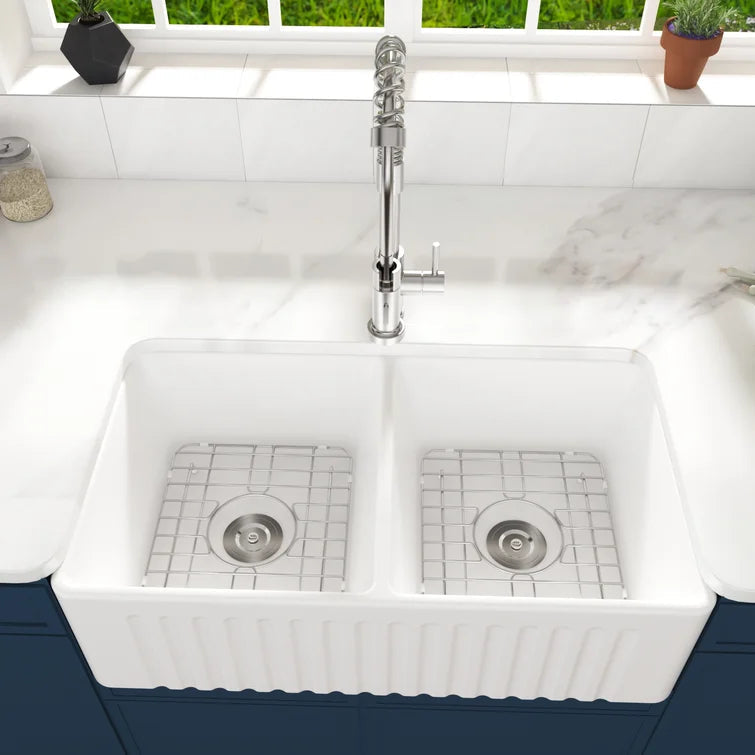 DeerValley Bath DeerValley DV-K028G04 13" x 11.25" Sink Grid -Set of 2 (Compatible with DV-1K028) Kitchen Accessories