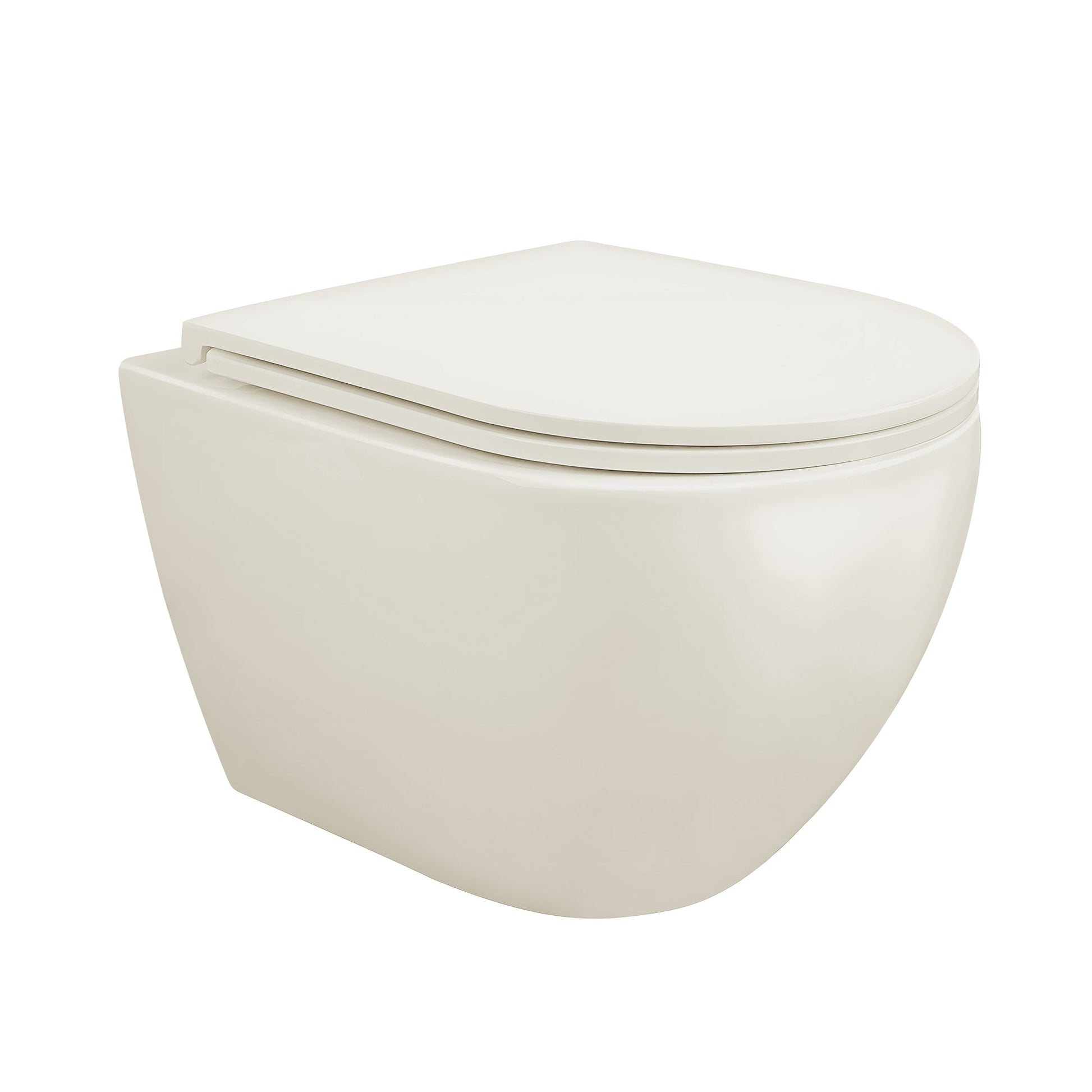 DeerValley Bath LIBERTY Wall-Hung Elongated Toilet, 1.1/1.6GPF Siphon Flushing with Multiple Colors Toilet