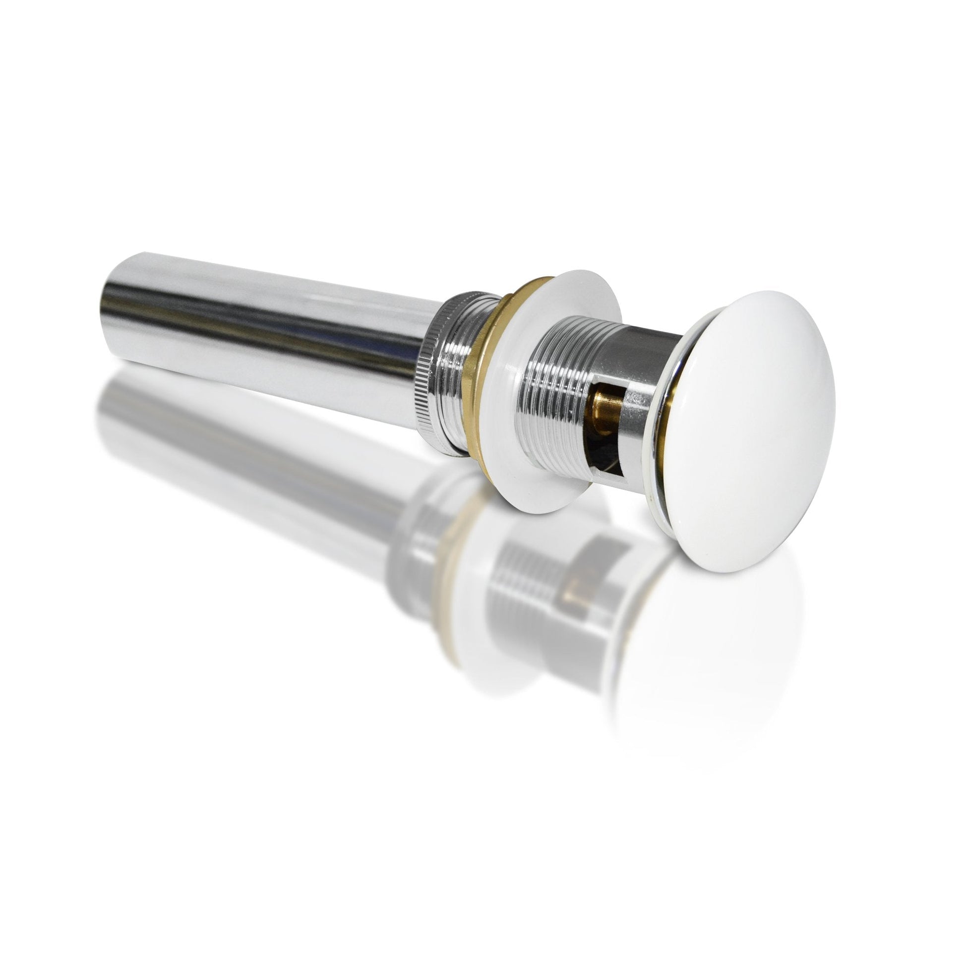 DeerValley Bath DeerValley DV-1D611 & DV-1D811 Metal-Cap and Ceramic-Cap Bathroom Sink Drain with Overflow Bathroom Accessories