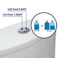 DeerValley Bath DeerValley chrome-plated dual flush button (Fit with DV-1F52676) Toilet Chrome-plated dual flush button