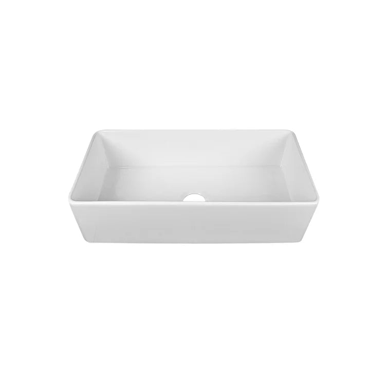 DeerValley Bath DeerValley DV-1K505 Grove Fireclay 36" L x 18" W Farmhouse Kitchen Sink Kitchen Sink