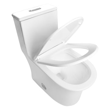 CONCORD One Piece Toilet, Dual Flush 1.1/1.6 GPF Toilet with Comfortable Seat Height