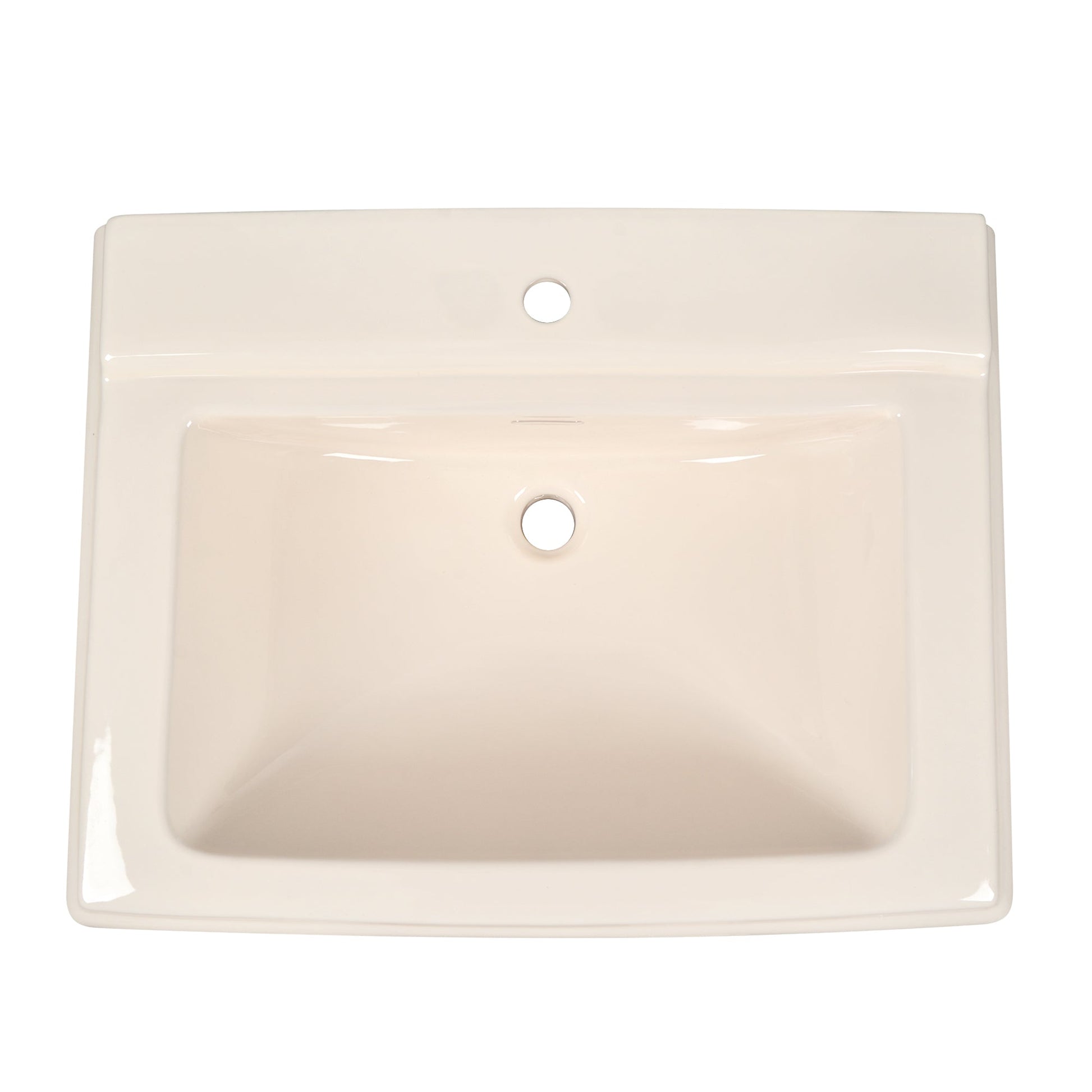 DeerValley Bath APEX 26" X 20" Rectangular Pedestal Bathroom Sink, Overflow Hole With Multiple Colors and Types Pedestal Sinks