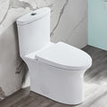 DeerValley Bath DeerValley DV-1F52676 Horizon Dual-Flush Elongated Ceramic Dual Flush Fully Skirted Water Saving One-Piece Full-Size Toilet (Seat Included) Toilet