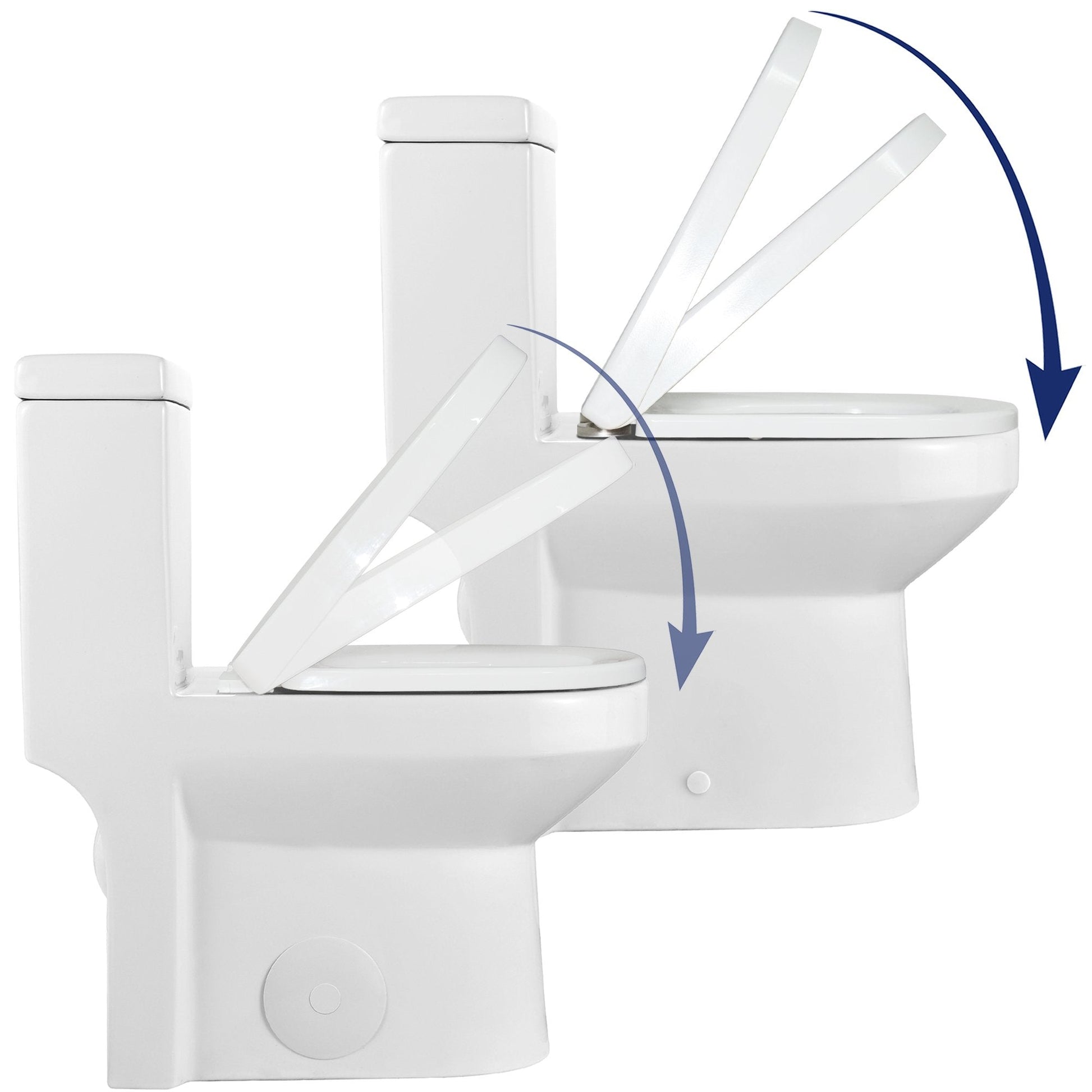 DeerValley Bath DeerValley DV-F812S21 Quite-Close Quick-Release Urea Formaldehyde Resin (UF) Toilet Seat (Fit with DV-1F52812/ DV-1F52813) Toilet Seats