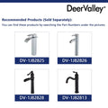 DeerValley Bath DeerValley DV-2V031 Ally Black Ceramic Rectangular Vessel Bathroom Sink Vessel sink