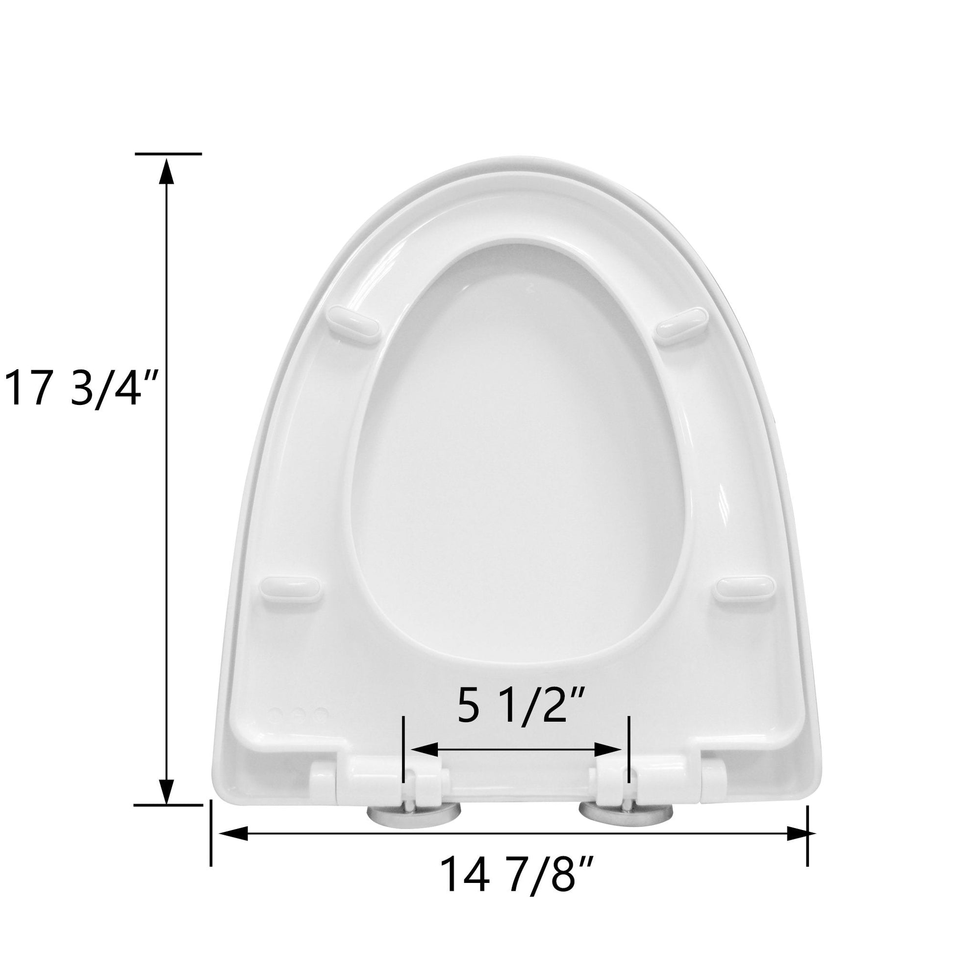 DeerValley Bath DeerValley DV-F636S11 Quick-Release Slow-Close Plastic Elongated Polypropylene Toilet Seat (Fit with DV-1F52636) Toilet Seats