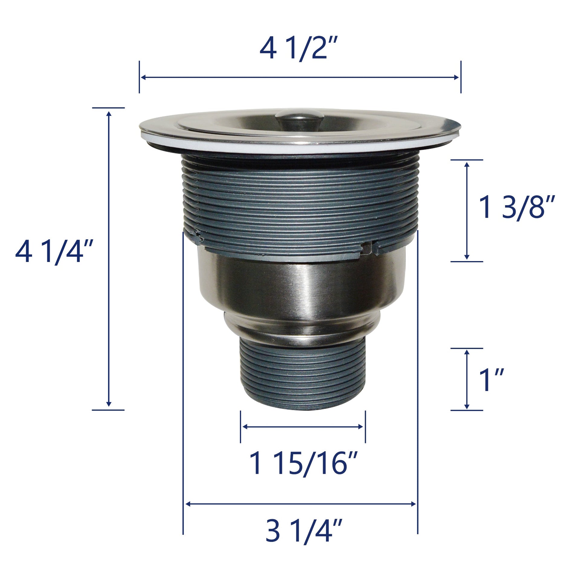 DeerValley Bath DeerValley DV-1D901 3.5" Basket Strainer Kitchen Sink Drain Apply to All of DeerValley Kitchen Sink Drain