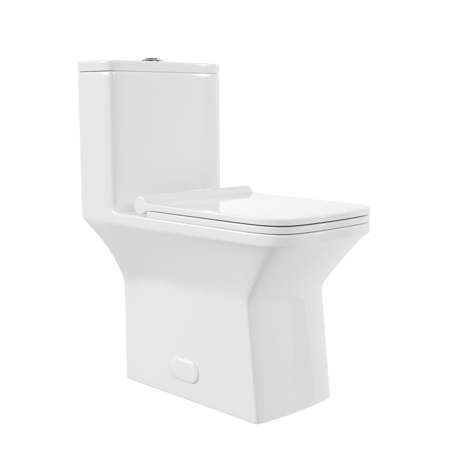 ACE One-Piece Square Toilet, 12" Rough-in Dual-Flush