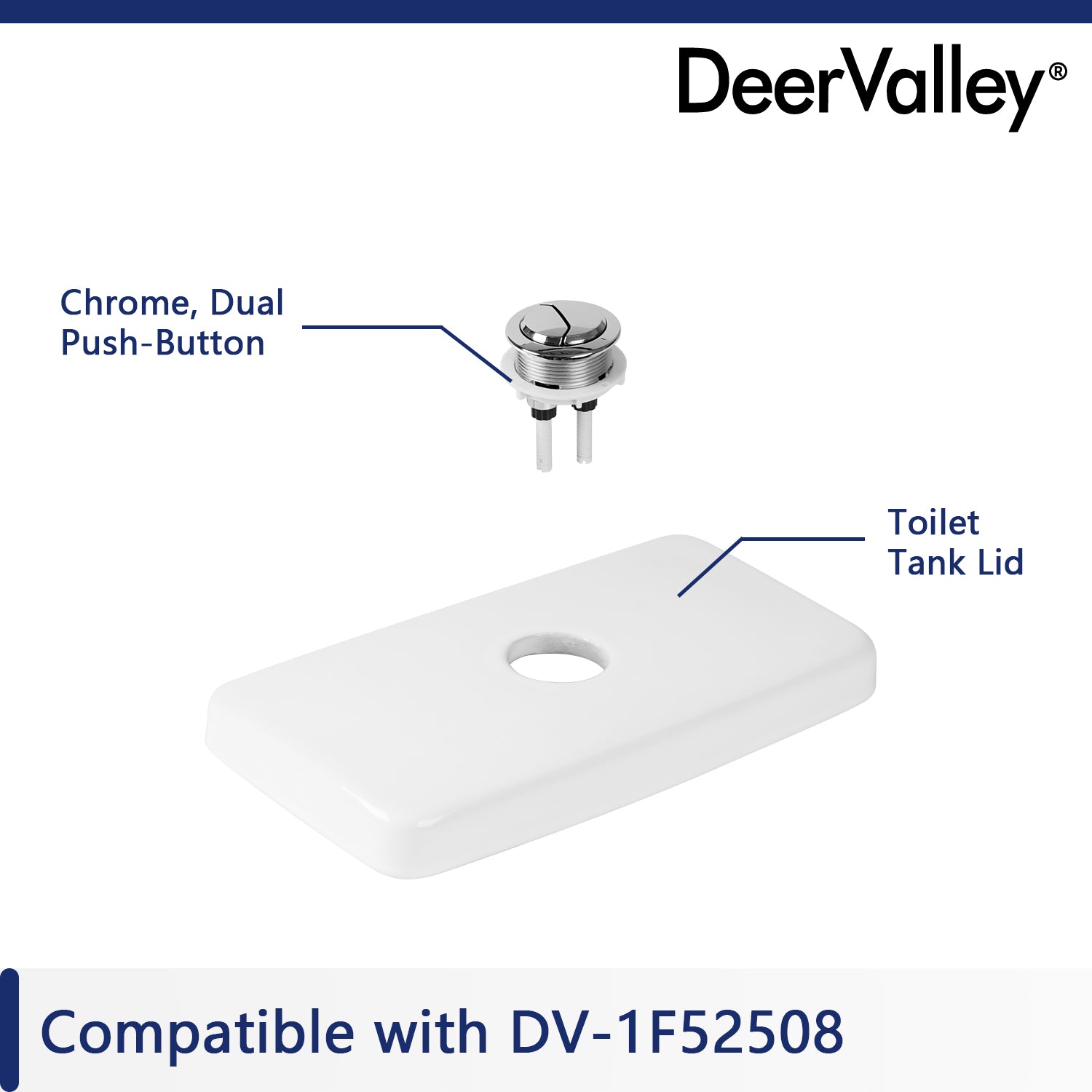 DeerValley Bath DeerValley Tank Lid Collection(Not with a flush button) Toilet Accessories