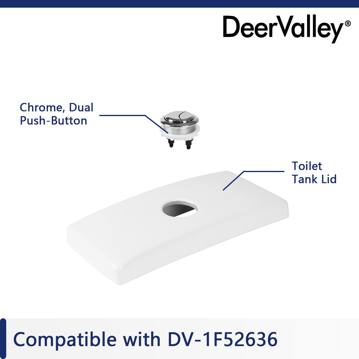 DeerValley Bath DeerValley Tank Lid Collection(Not with a flush button) Toilet Accessories