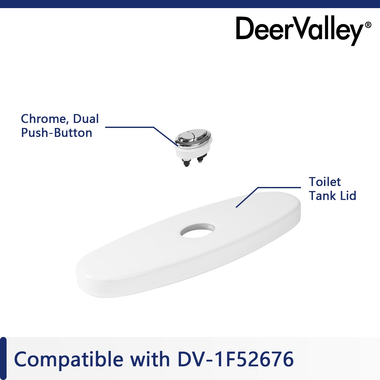 DeerValley Bath DeerValley Tank Lid Collection(Not with a flush button) Toilet Accessories