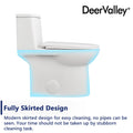 DeerValley Bath DeerValley DV-1F52677 Ursa Dual-Flush Elongated One-Piece Full-Size Toilet (Seat Included) Toilet