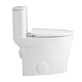 DeerValley Bath DeerValley DV-1F52807 Symmetry 1.28 GPF Water Efficient Ceramic Easy-to-Clean Elongated One-Piece Mid-Size Toilet (Seat Included) Toilet