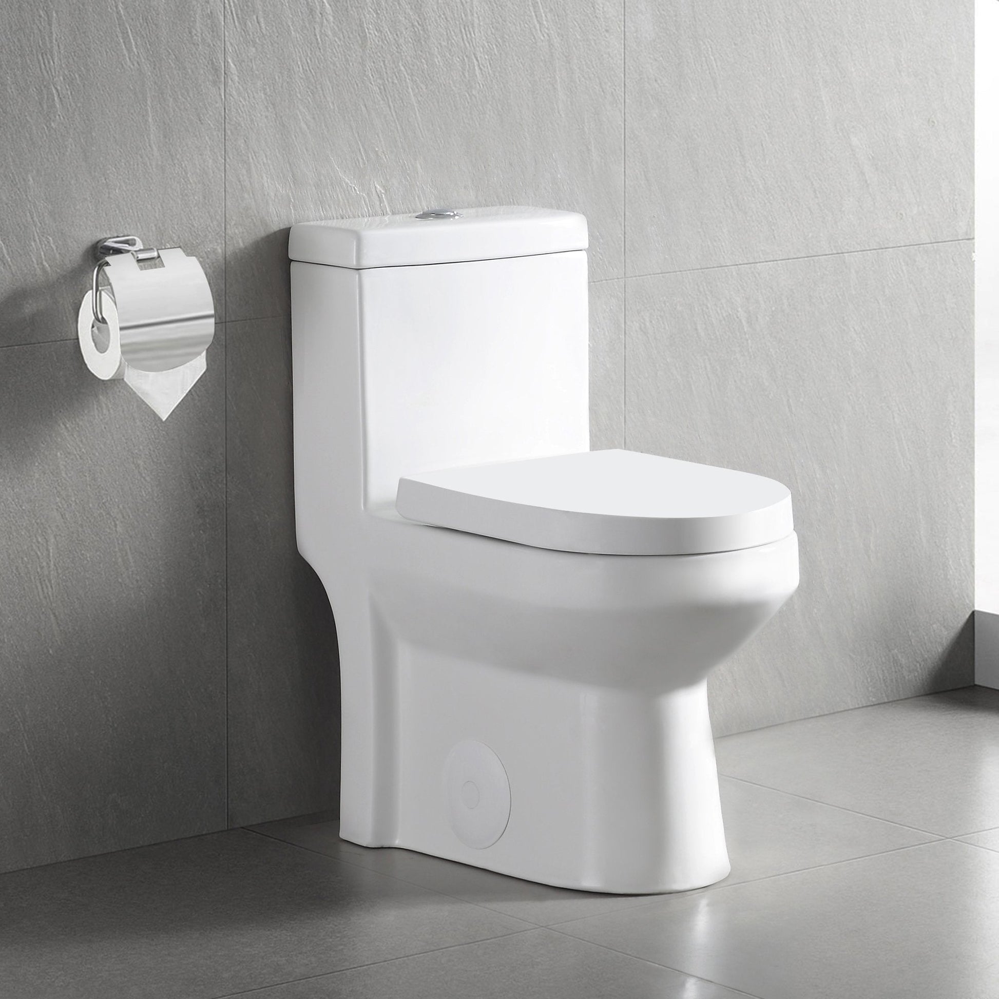 DeerValley Bath DeerValley DV-1F52812 Liberty Dual-Flush Elongated One-Piece Toilet (Seat Included) Toilet