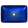 DeerValley Bath DeerValley DV-1G0003 Rectangular Tempered Glass Bathroom Vessel Sink Vessel sink