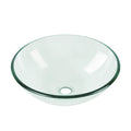 DeerValley Bath DeerValley DV-1G0005 Glass Circular Vessel Bathroom Sink Vessel Sink