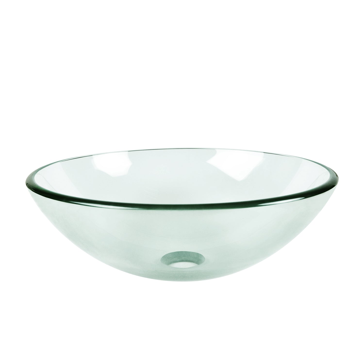 DeerValley Bath DeerValley DV-1G0005 Glass Circular Vessel Bathroom Sink Vessel Sink