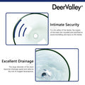 DeerValley Bath DeerValley DV-1G0005 Glass Circular Vessel Bathroom Sink Vessel Sink