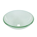 DeerValley Bath Deervalley DV-1G0006 Glass Circular Vessel Bathroom Sink Vessel sink