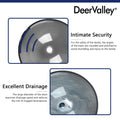 DeerValley Bath DeerValley DV-1G0008 Glass Circular Vessel Bathroom Sink Vessel sink