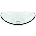 DeerValley Bath DeerValley DV-1G0009 Glass Oval Vessel Bathroom Sink Vessel sink