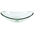 DeerValley Bath DeerValley DV-1G0009 Glass Oval Vessel Bathroom Sink Vessel sink