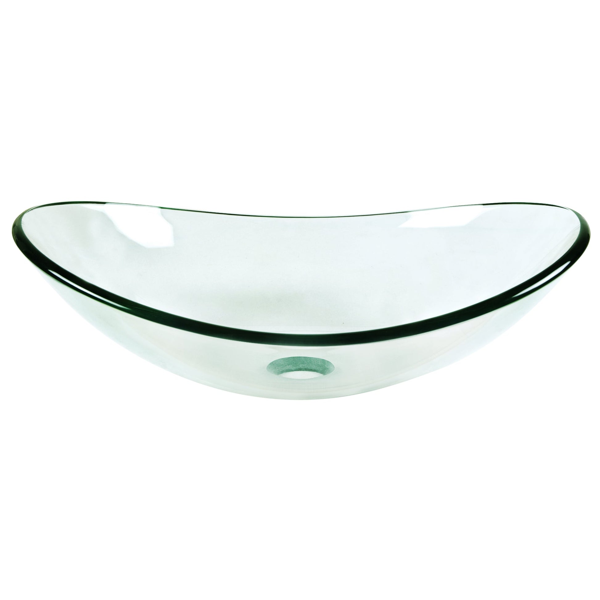 DeerValley Bath DeerValley DV-1G0009 Glass Oval Vessel Bathroom Sink Vessel sink