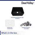 DeerValley Bath DeerValley DV-1K0012 Perch Fireclay 24