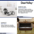 DeerValley Bath DeerValley DV-1K0017 Solstice Fireclay 33