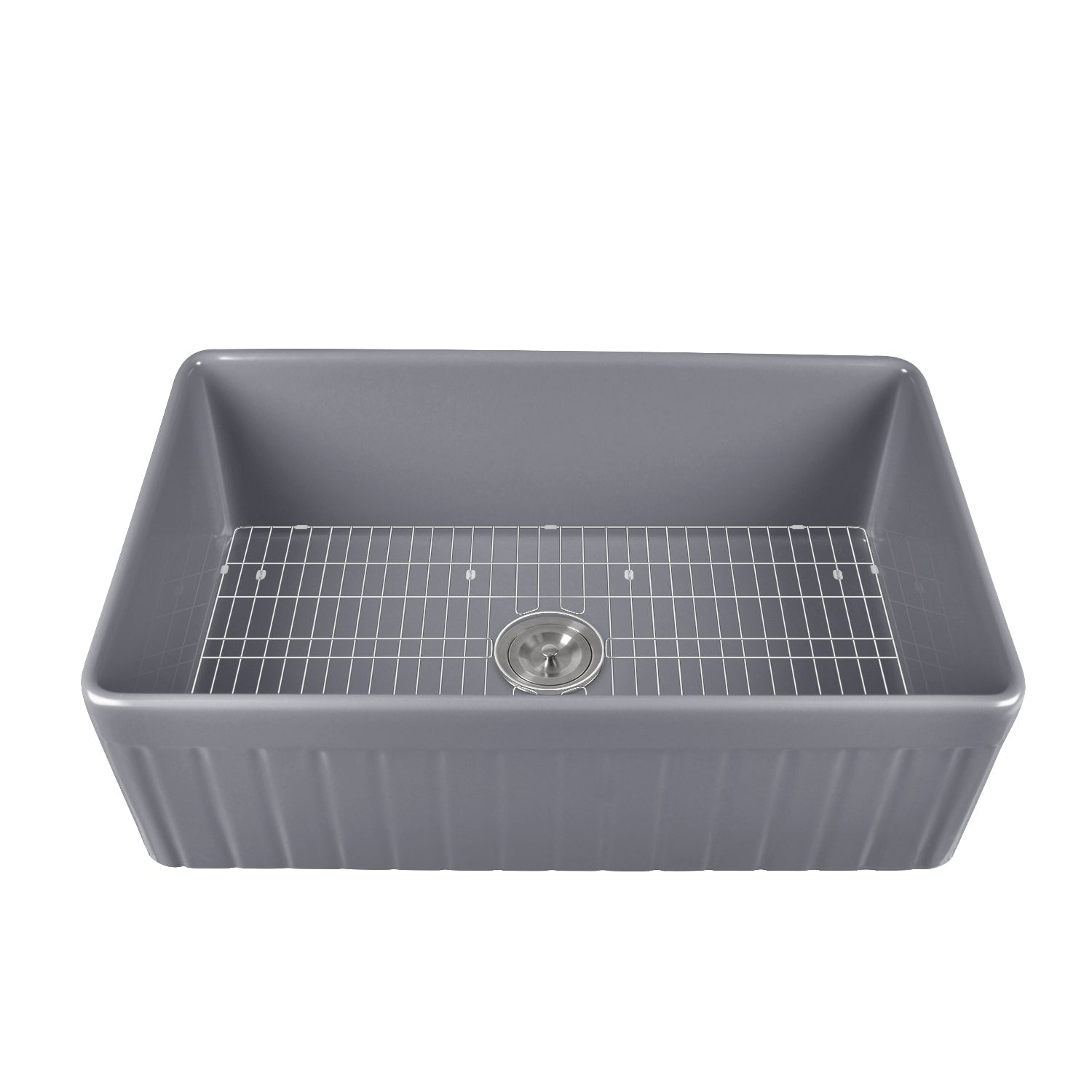 DeerValley Bath SOLSTICE 33" L x 18" W Rectangular Farmhouse Kitchen Sink, Easy-Cleaning With Multiple Colors Kitchen Sink