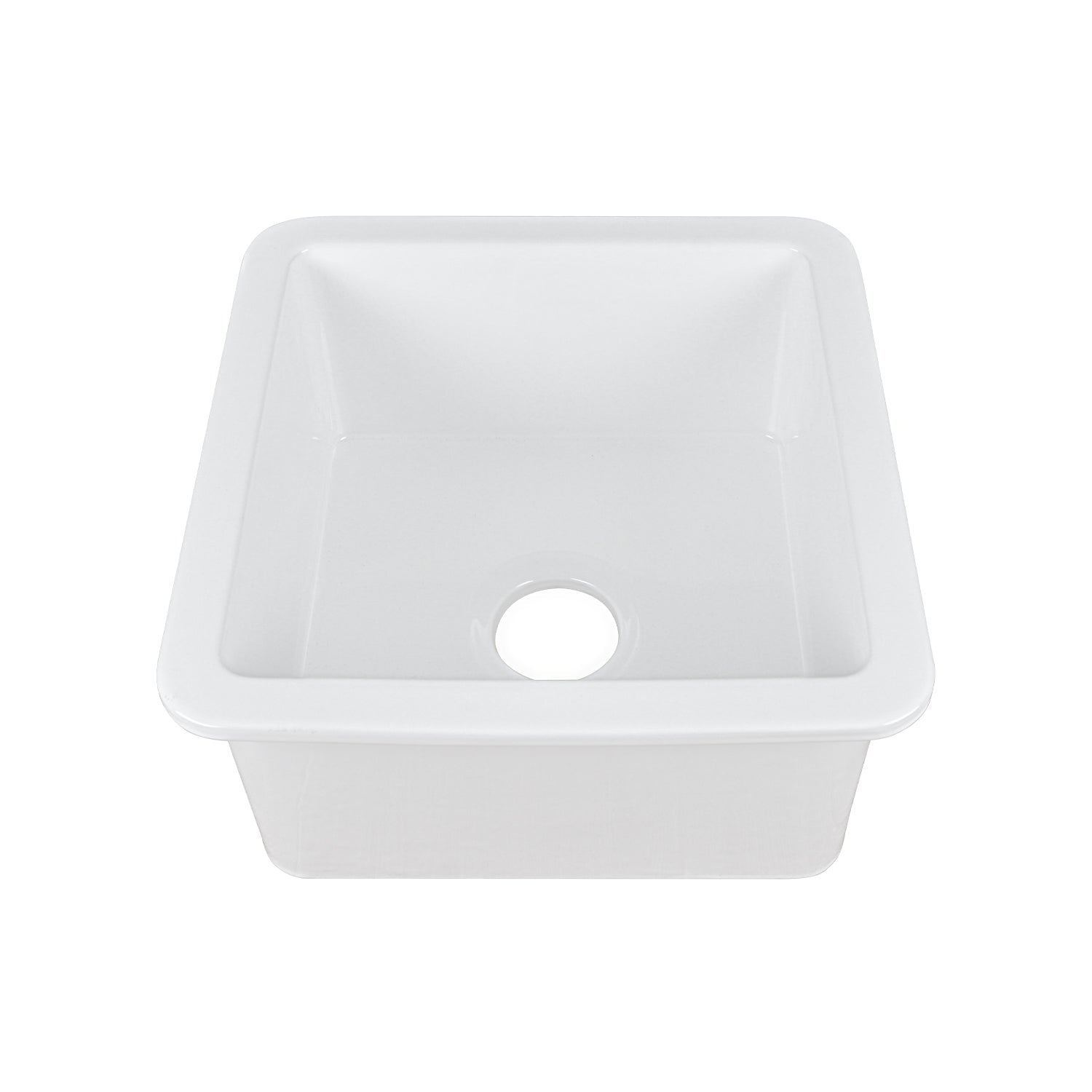 DeerValley Bath DeerValley DV-1K507 Haven Square Fireclay 18.11" L x 18.11" W Farmhouse Kitchen Sink