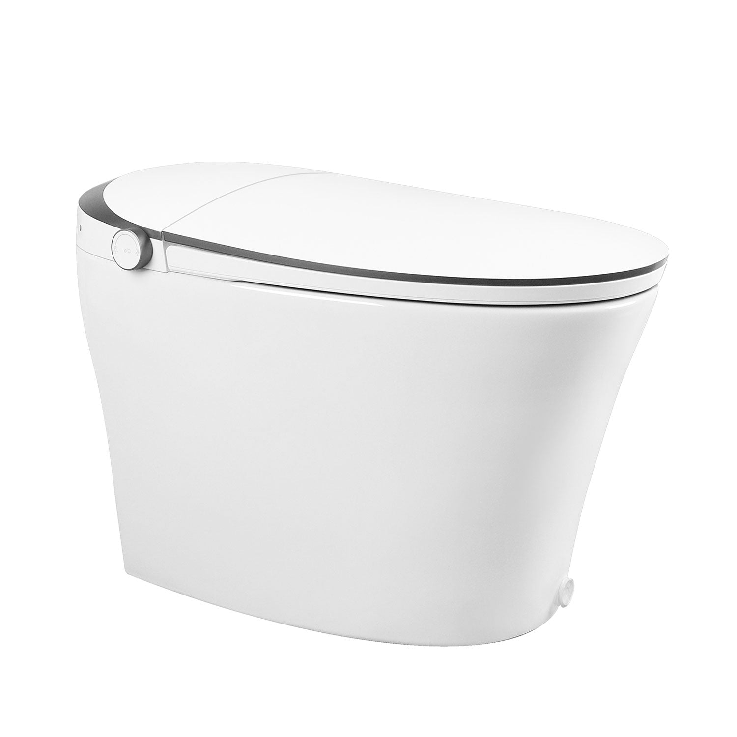 DeerValley DV-1S0019-V3 Smart Bidet Toilet Quiet-Closed Heated Seat Sensor Auto, Foot Kick & Blackout Flush, Warm Wash, Night Light