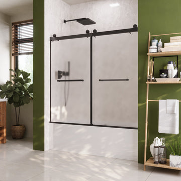 LIBERTY 60"×62" Tub Shower Door Double Sliding Bypass Sliding Bathtub Door