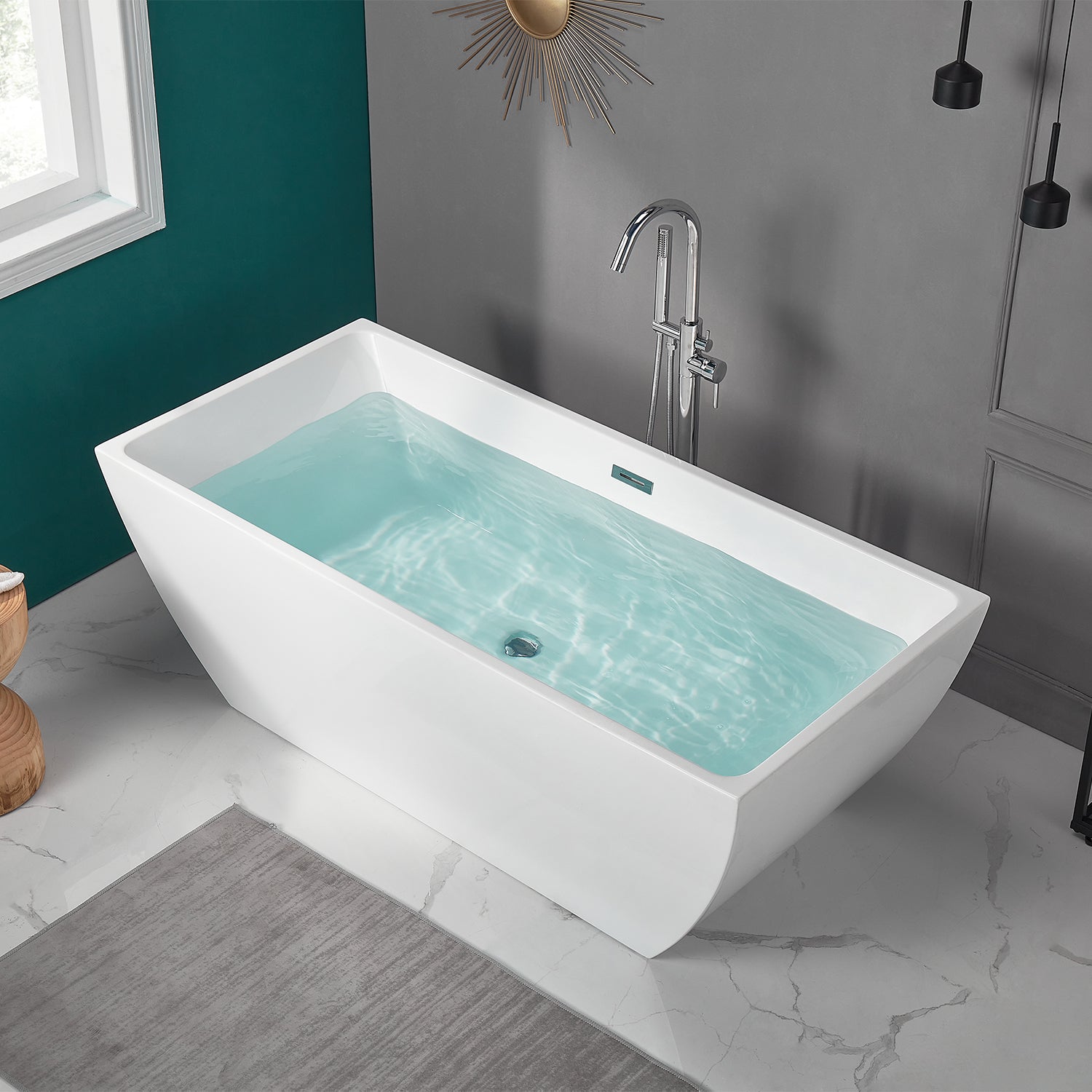 DeerValley Bath DeerValley DV-1T193 Apex 67" x 31" Freestanding Acrylic Bathtub