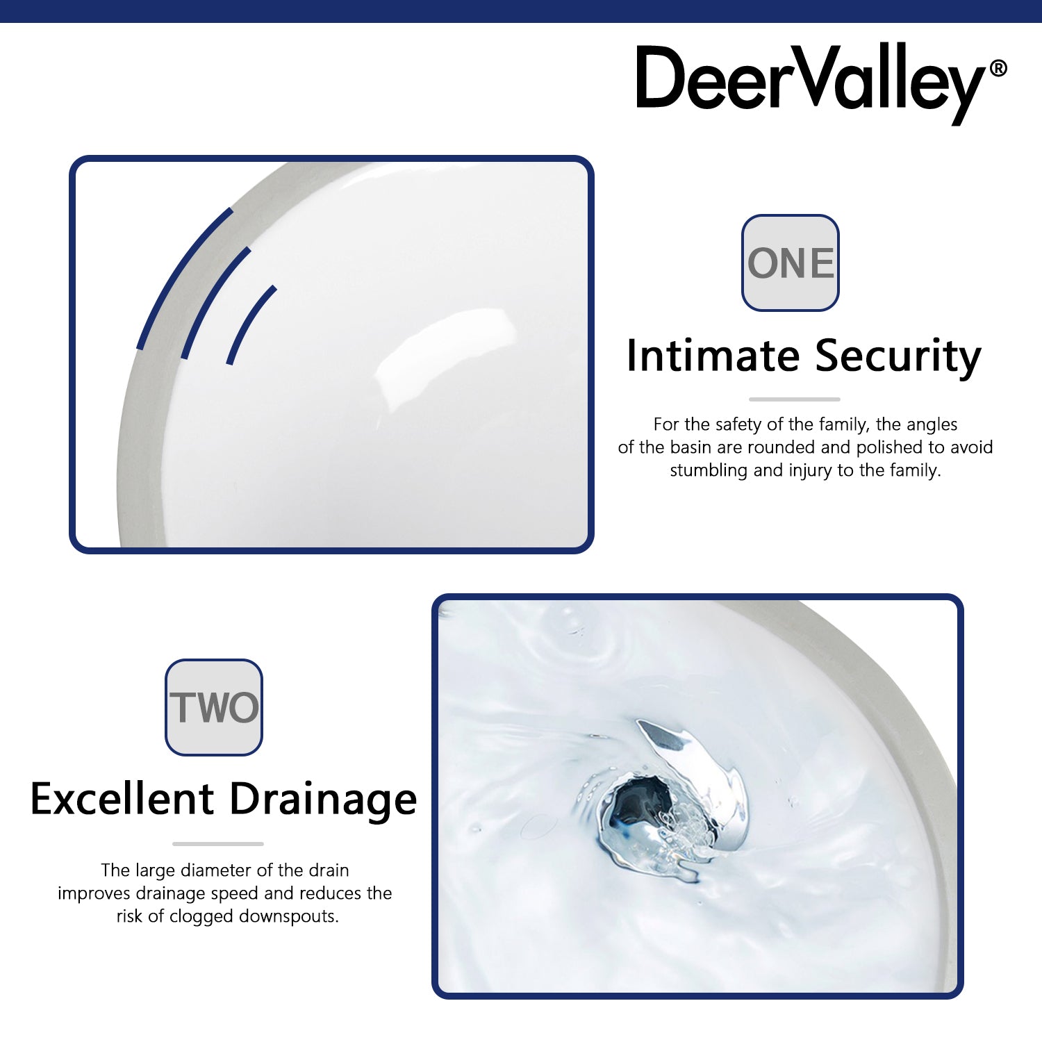 DeerValley Bath DeerValley DV-1U302 Liberty 17" X 14" Oval Vitreous China Undermount Bathroom Sink With Overflow Hole Undermount Sinks