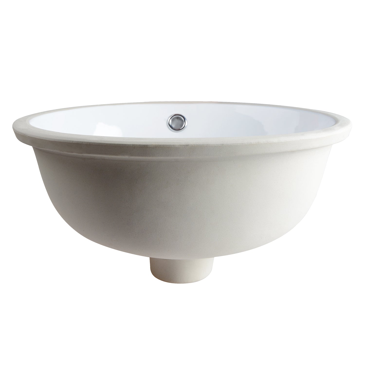 DeerValley Bath DeerValley DV-1U302 Liberty 17" X 14" Oval Vitreous China Undermount Bathroom Sink With Overflow Hole Undermount Sinks