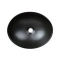 DeerValley Bath DeerValley DV-1V0011 Horizon Black Ceramic Glazed Oval Vessel Bathroom Sink Vessel sink