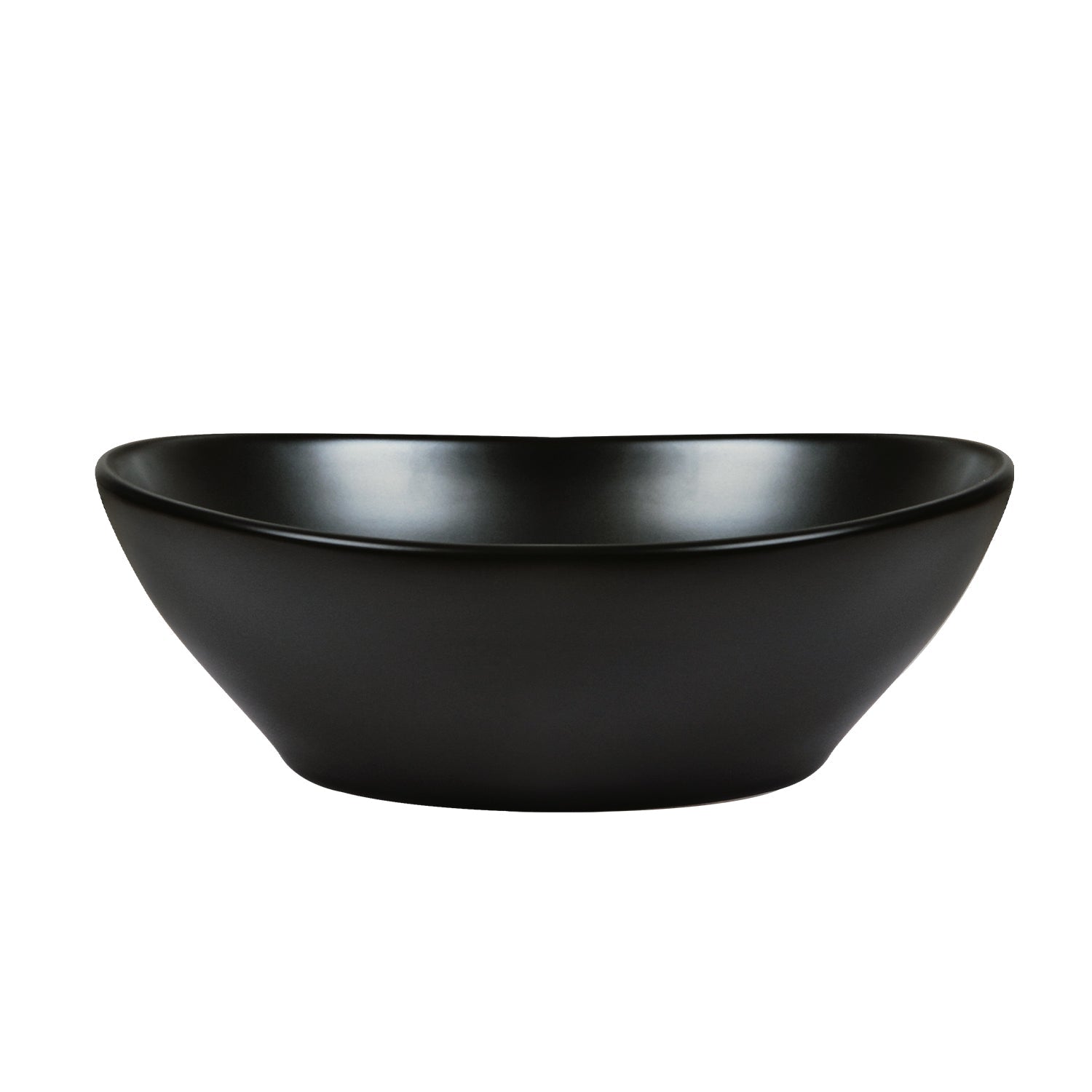 DeerValley Bath DeerValley DV-1V0011 Horizon Black Ceramic Glazed Oval Vessel Bathroom Sink Vessel sink