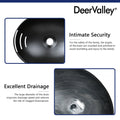 DeerValley Bath DeerValley DV-1V0011 Horizon Black Ceramic Glazed Oval Vessel Bathroom Sink Vessel sink