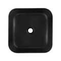 DeerValley Bath DeerValley DV-1V0023 Ace Black Ceramic Square Vessel Handmade Bathroom Sink Vessel sink