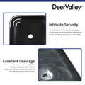 DeerValley Bath DeerValley DV-1V0023 Ace Black Ceramic Square Vessel Handmade Bathroom Sink Vessel sink