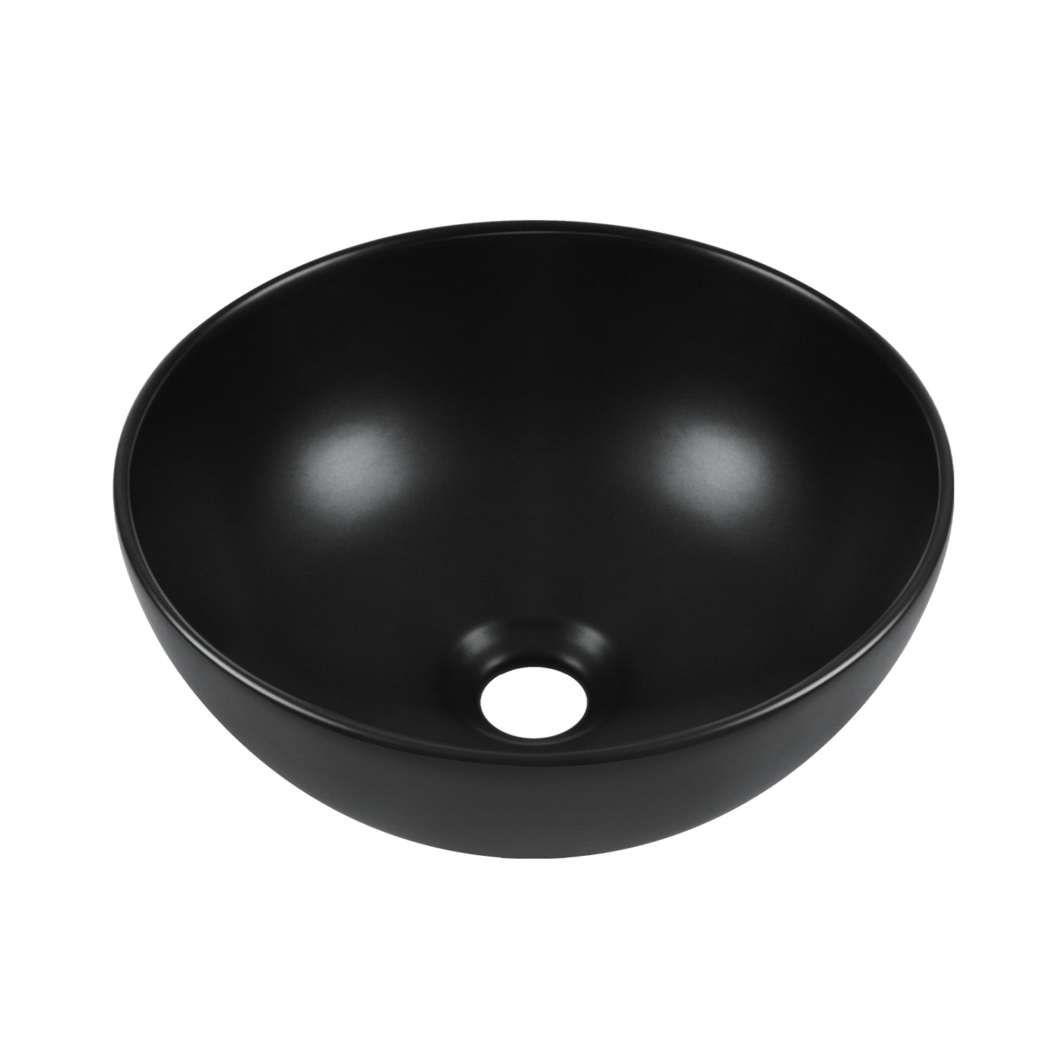 DeerValley Bath SYMMETRY 12.80" Round Vessel Bathroom Sink, Without Overflow With Multiple Colors Vessel Bathroom Sinks