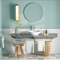 DeerValley Bath DeerValley DV-1V051 Horizon White Ceramic Glazed Oval Vessel Bathroom Sink Vessel sink