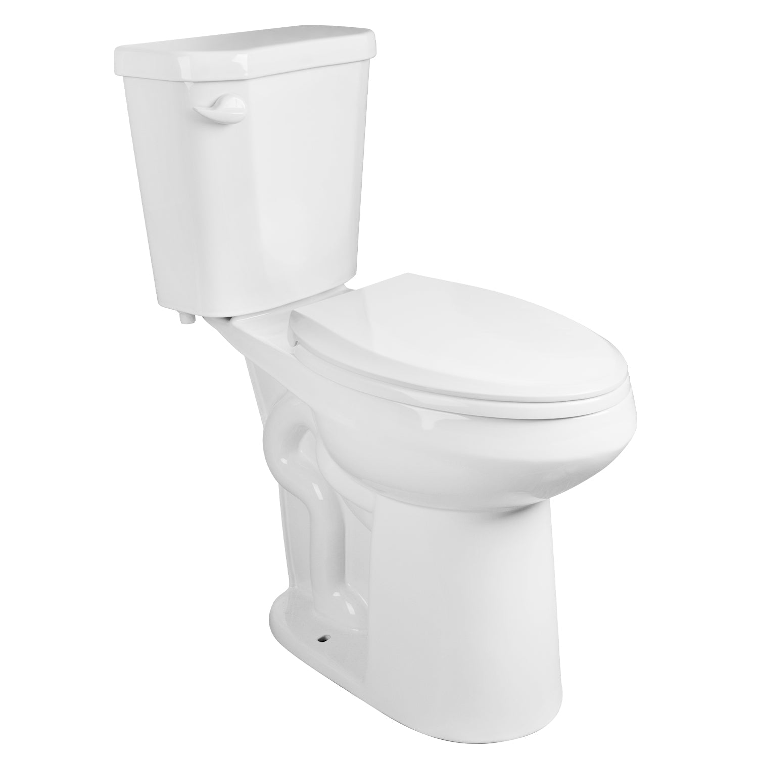 Two-Piece Elongated Toilet, 12" Rough-in Single-Flush