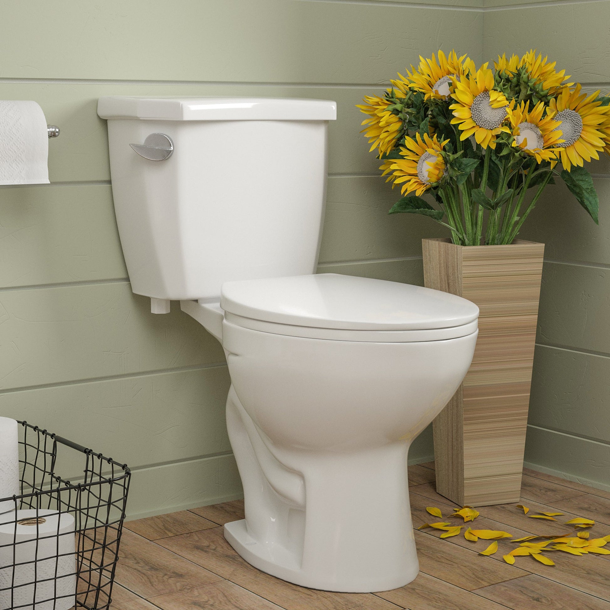 DeerValley Bath DeerValley DV-2F52531 Dynasty 1.28 GPF (Water Efficient) Elongated Two-Piece Toilet (Seat Included) Toilet