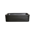 DeerValley Bath DeerValley DV-2V031 Ally Black Ceramic Rectangular Vessel Bathroom Sink Vessel sink